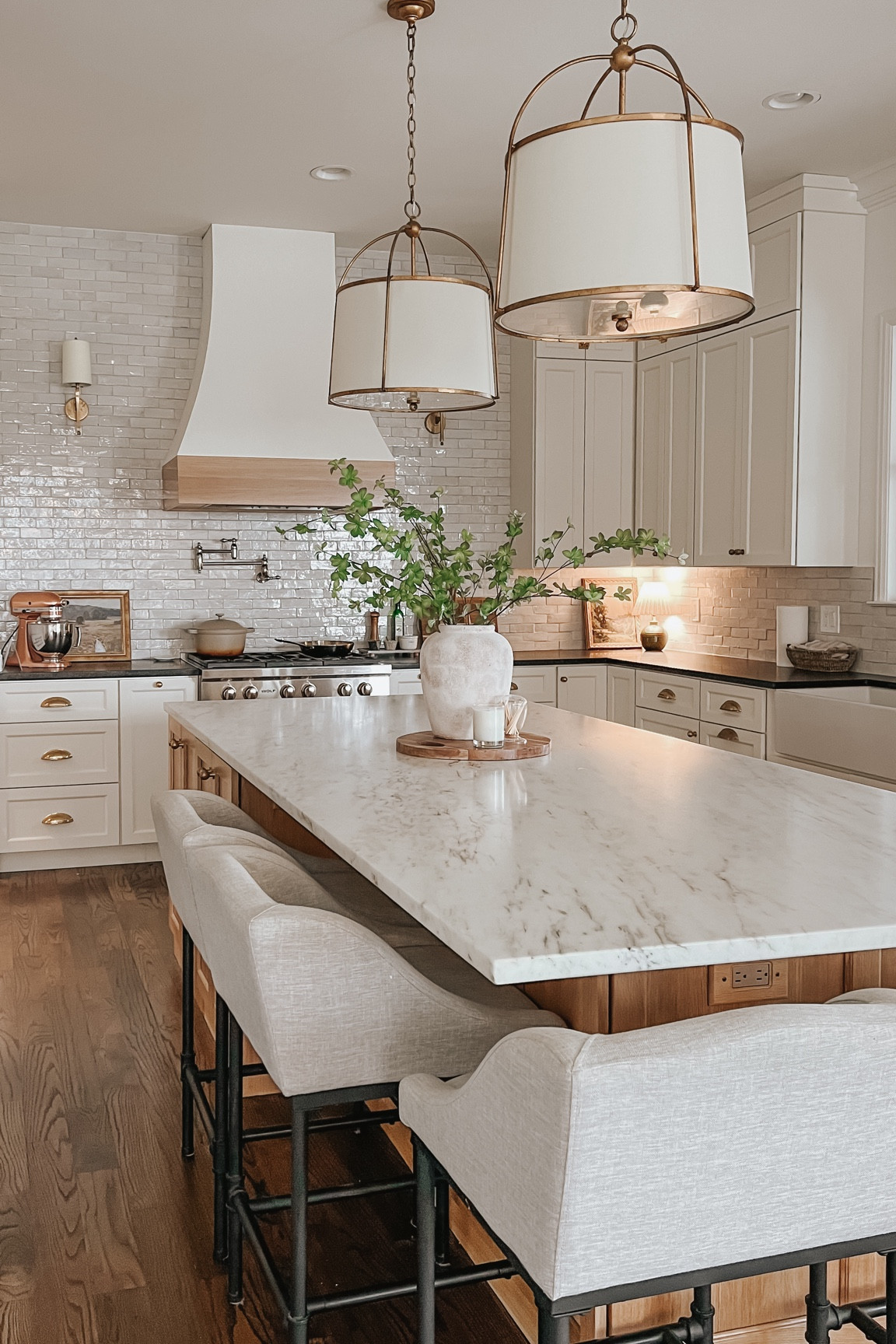 So many of our favorite pieces are from Wayfair. And you can get fast shipping with up to 70% off during the Presidents’ Day Clearance happening right now. We have had these counter stools over two years and they still look brand new. They spot clean like a dream. @wayfair #wayfairpartner #wayfair