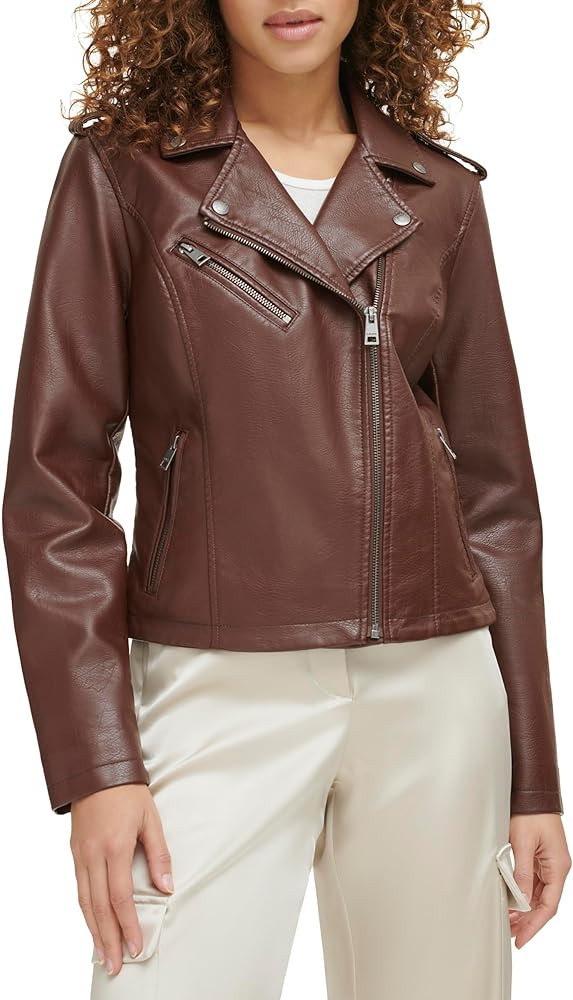 Levi's Women's The Classic Faux Leather Moto Jacket (Regular & Plus Size) | Amazon (US)