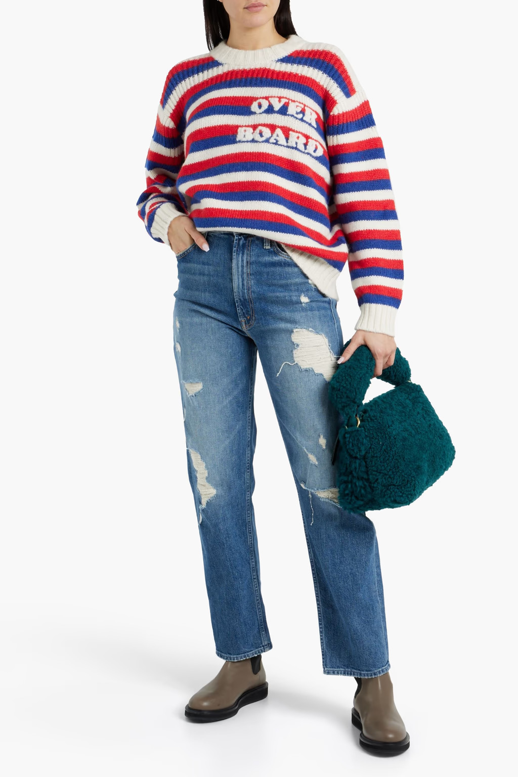 Biggie striped alpaca-blend sweater | The Outnet (US and CA)