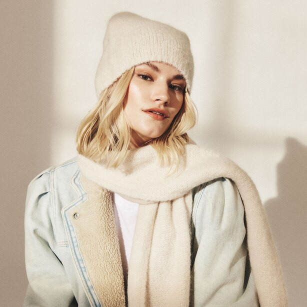 ANAIS SCARF, CREAM | Indigo (CA)