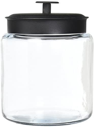 Amazon.com: Anchor Hocking 96712 Mini Montana Jars with Black Metal Covers, 96 Ounce : Home & Kit... | Amazon (US)