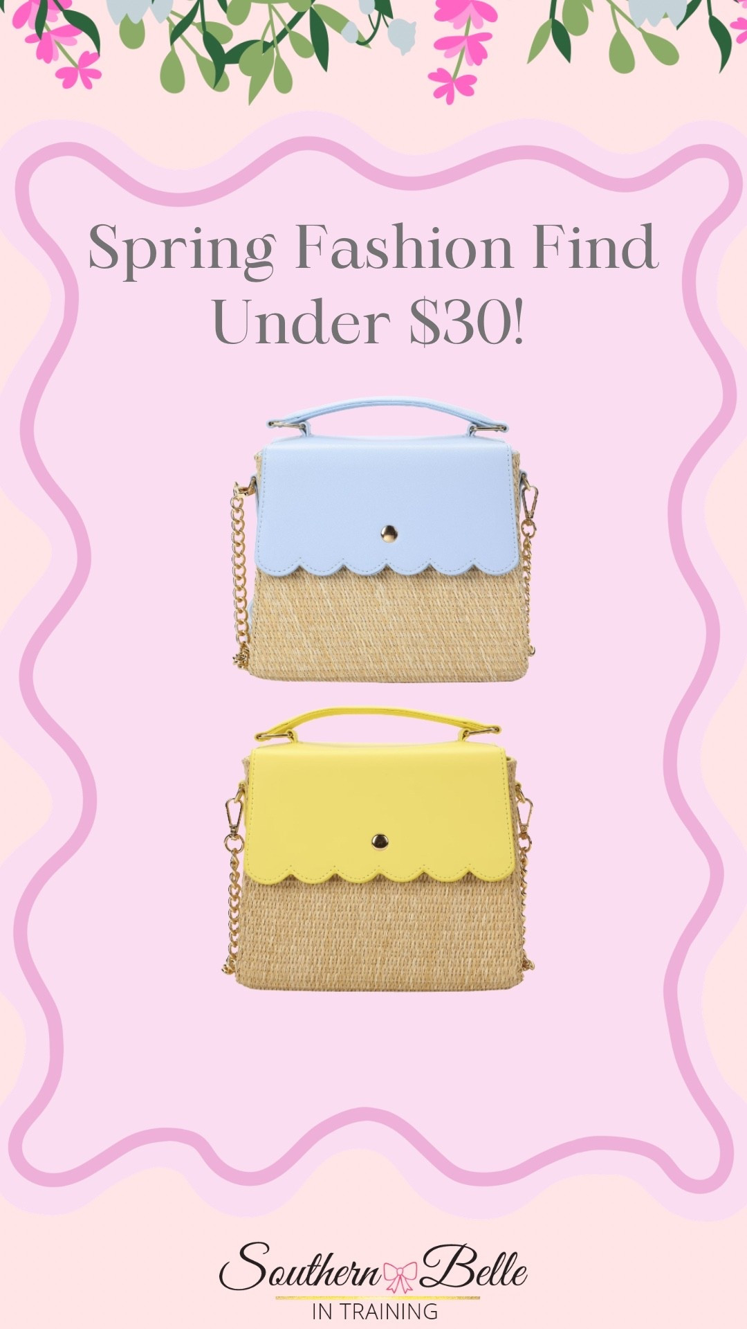 Spring Purse || Scalloped Purse || Easter Outfit || Grandmillennial Style 

#LTKSeasonal
