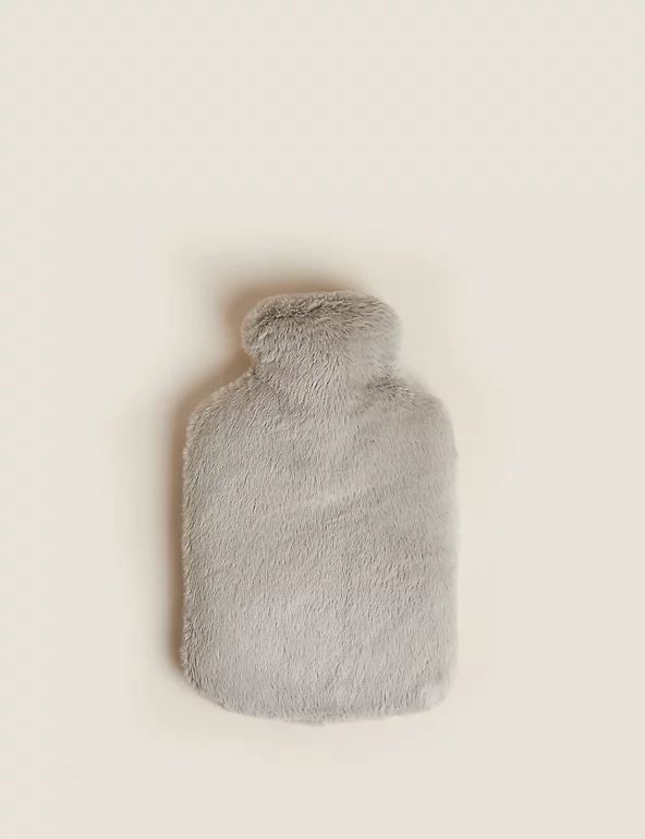 Supersoft Faux Fur Hot Water Bottle | M&S Collection | M&S | Marks & Spencer (UK)