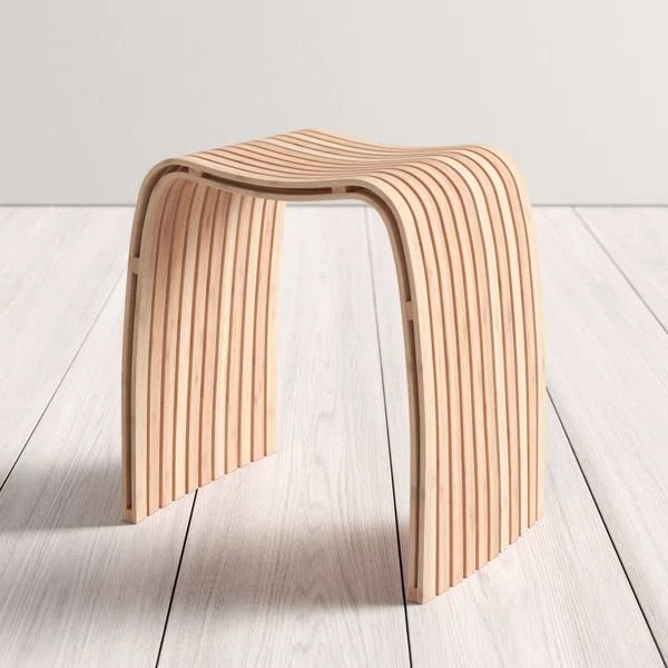 Bamboo Spa Stool 18" Tall | Wayfair North America