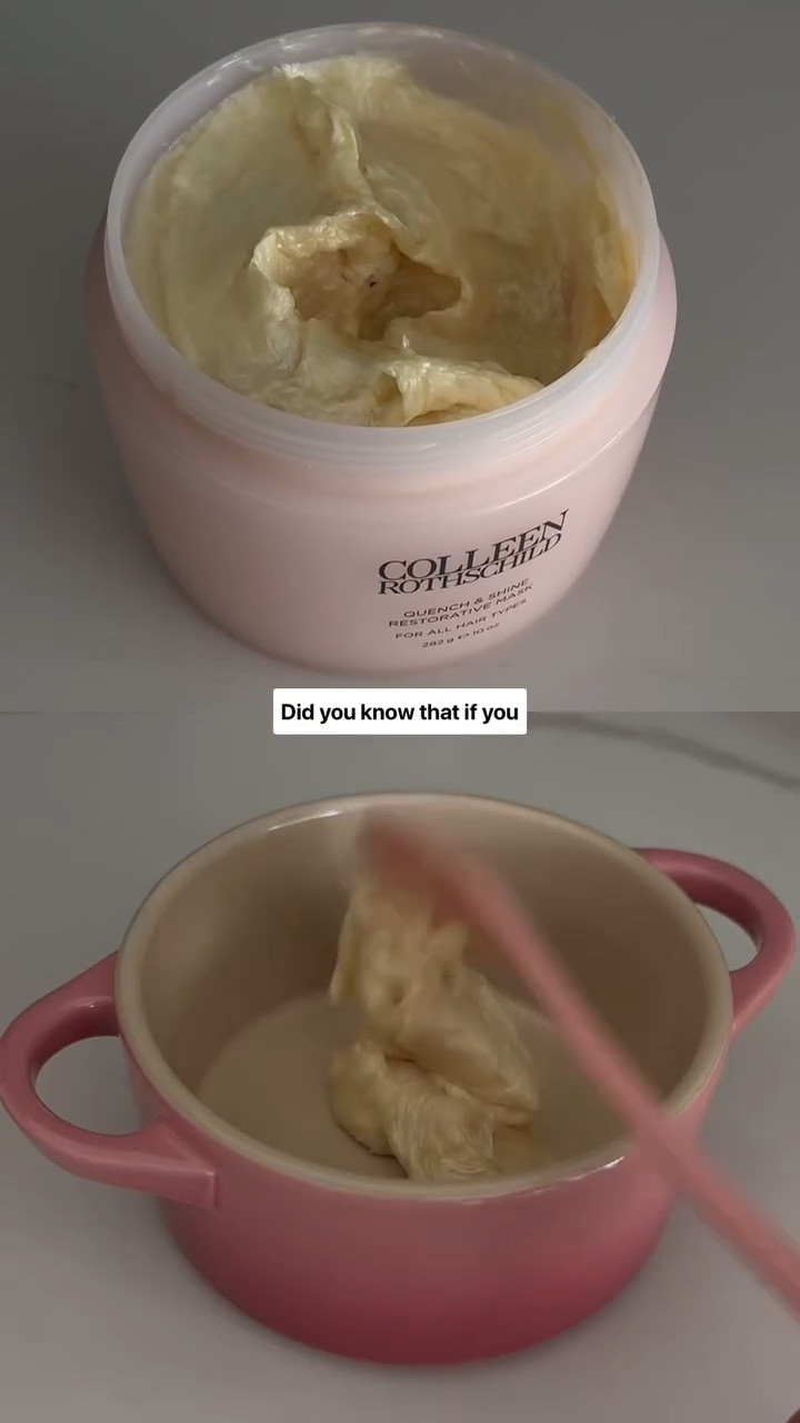 my favorite way to treat my hair 💘 and it saves so much time in the shower! 

Hair mask @colleenrothschild - these are like BUTTER and doesn’t weigh fine hair down!
Hair oil @rozhair (“CALISTA15” for 15% off) - makes my hair frizz free and shiny 👌🏼

#hairhack #hairmasks #lowporosityhair #lowporosityhairproducts #glasshair #glasshairtutorial