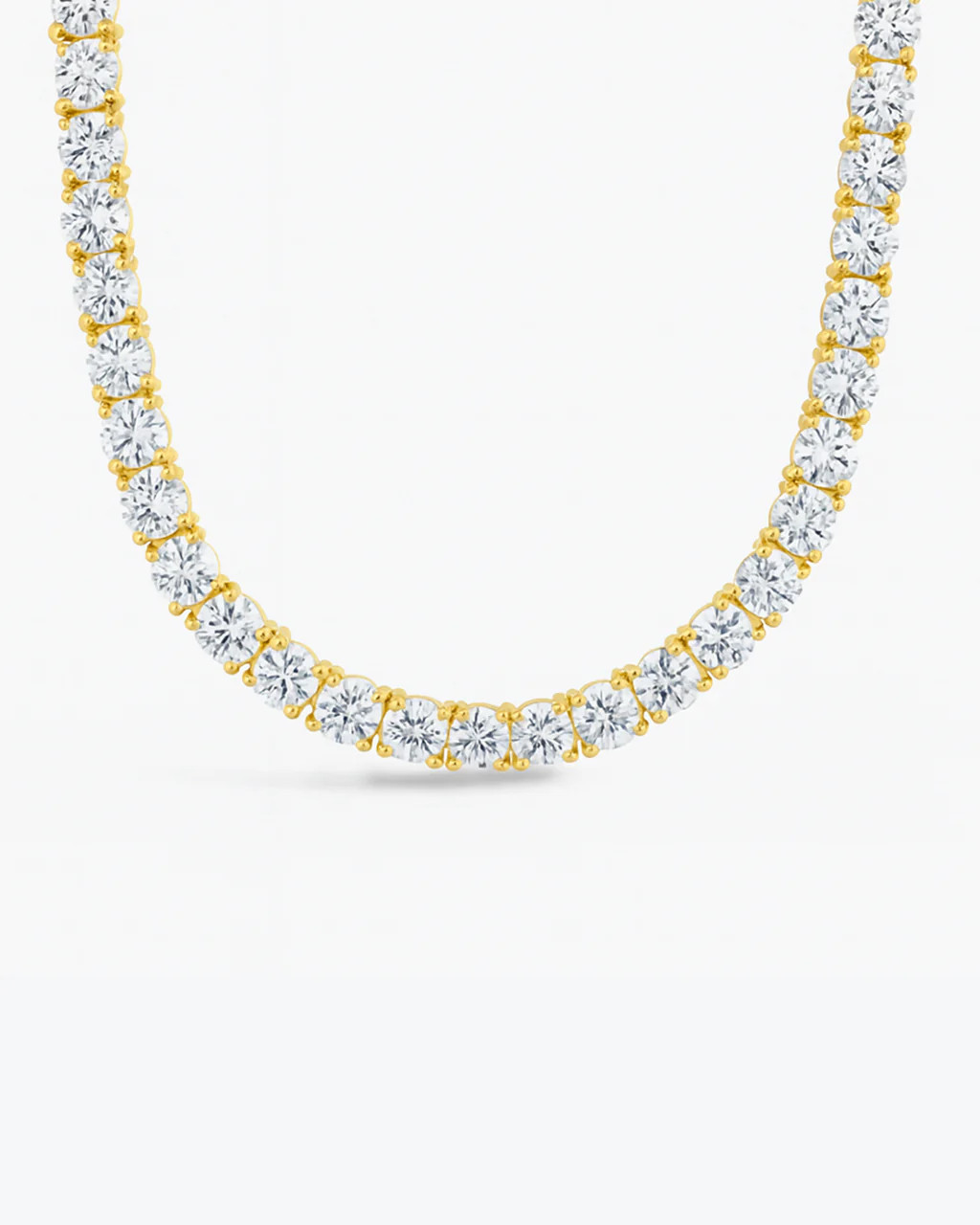 Marisol Round Cut CZ Tennis Necklace | Sterling Forever