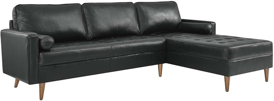 Modway Valour Sectional, 98" Sofa, Black | Amazon (US)