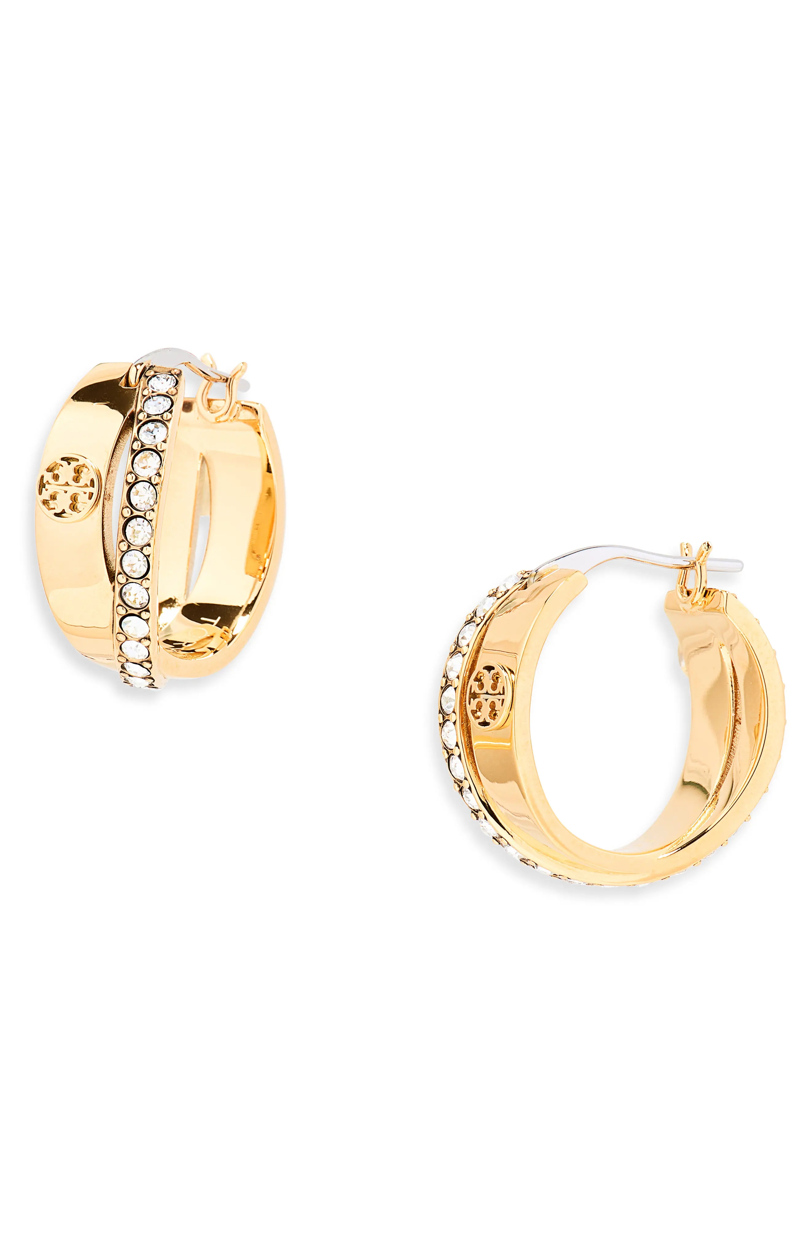 Icon Pav\u00e9 Double Hoop Earrings (Women) | Nordstrom | Nordstrom