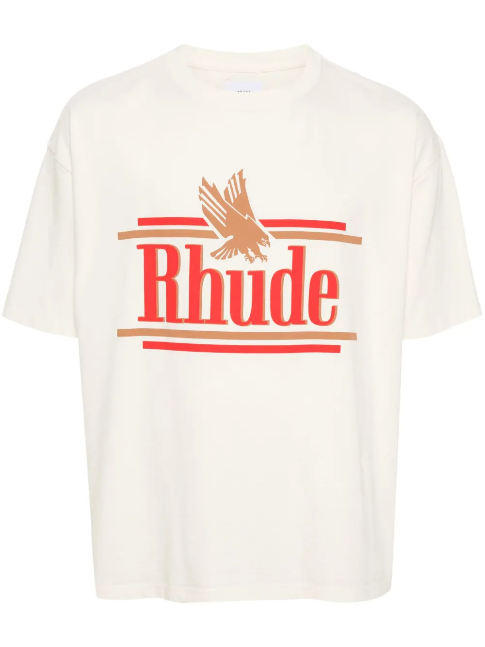 RHUDE logo-print Cotton T-shirt - Farfetch | Farfetch Global
