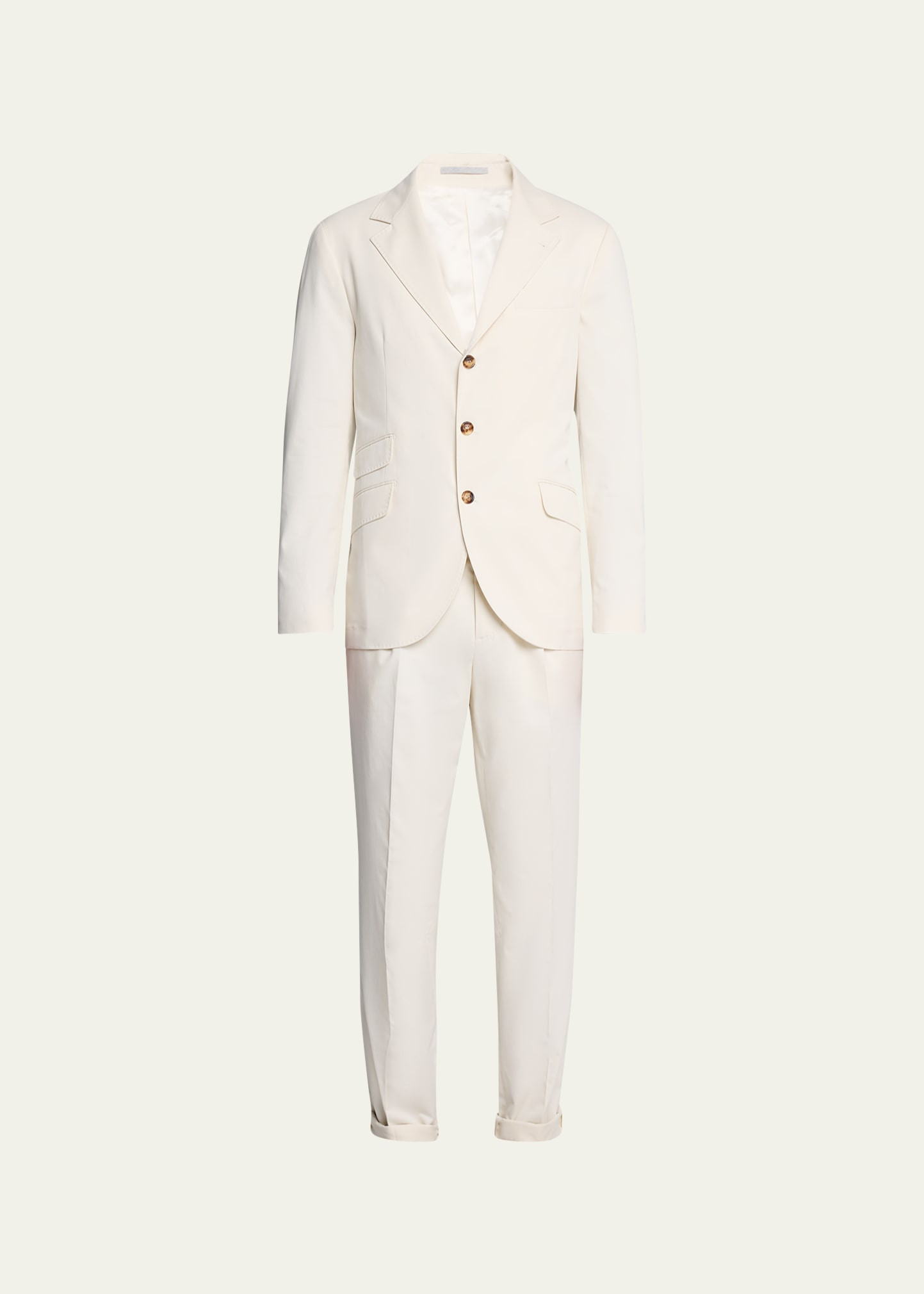 Brunello Cucinelli Men's Cotton-Cashmere Stretch Suit | Bergdorf Goodman