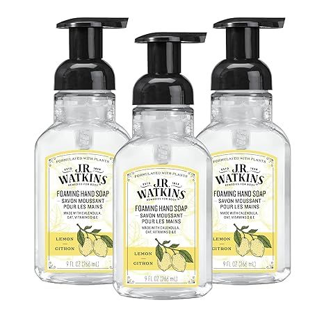 J.R. Watkins Foaming Hand Soap with Pump Dispenser, Moisturizing Foam Hand Wash, All Natural, Alc... | Amazon (US)