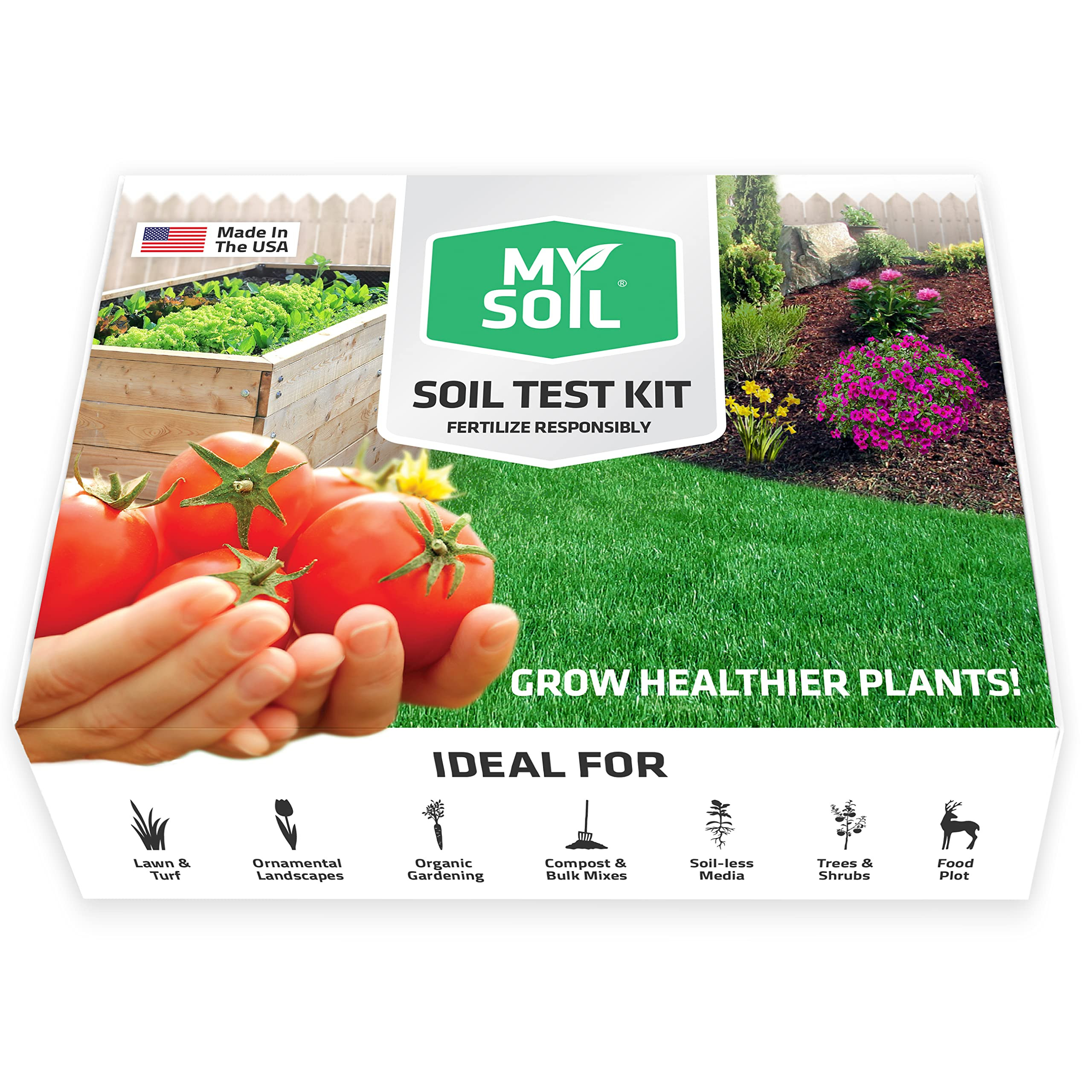 MySoil Soil Test Kit, Unlock Your Lawn & Garden Potential, Complete & Accurate Nutrient and pH An... | Amazon (US)