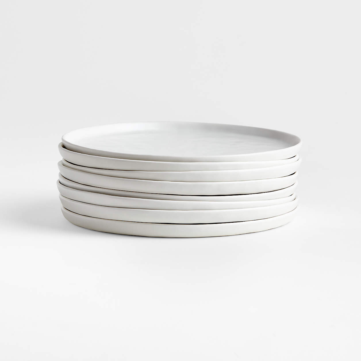 Mercer Matte White Porcelain Salad Plates, Set of 8 + Reviews | Crate & Barrel | Crate & Barrel