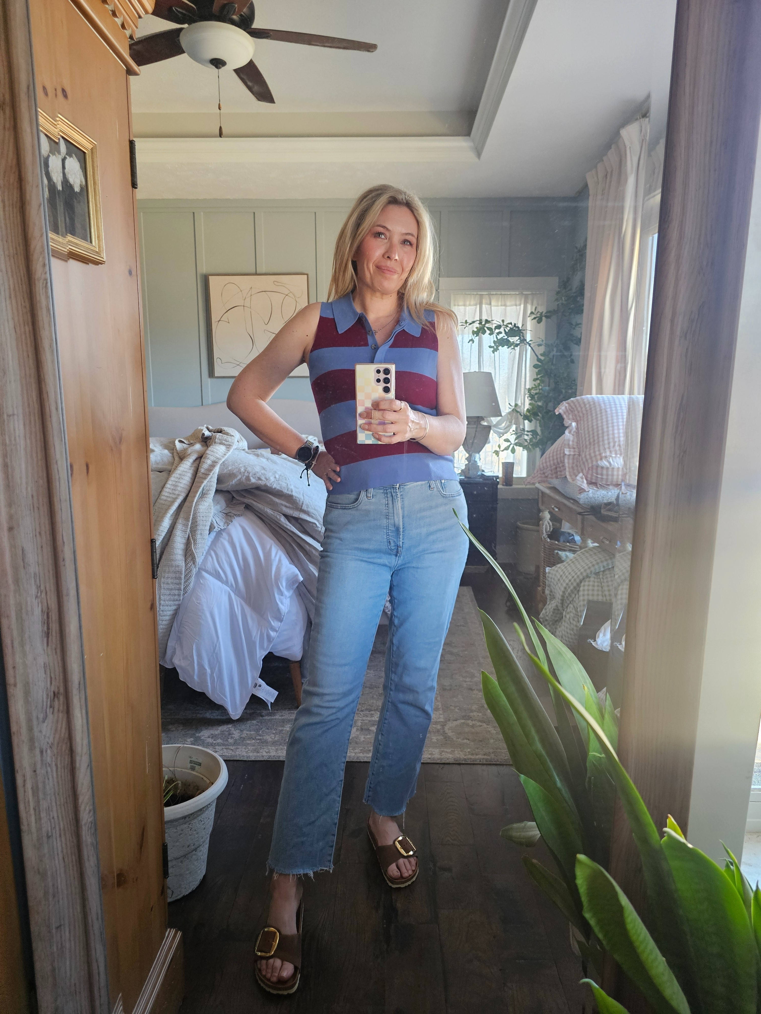 I forgot I bought this super cute rugby tank. It's perfect for spring and summer!

#LTKootd #LTKSeasonal #LTKOver40