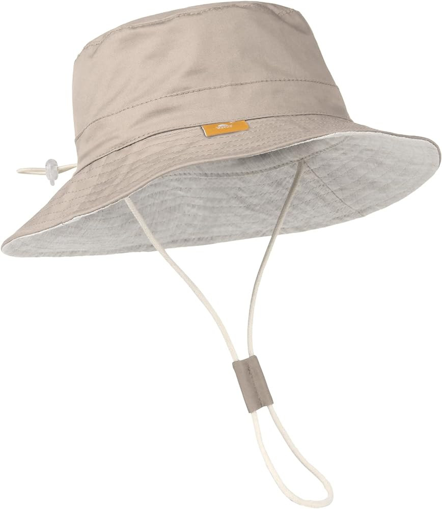 Baby Sun Hat for Boy Girl Toddler Summer Bucket Hat Kids Sun Protection Beach Hat Cotton Baby Hat... | Amazon (US)