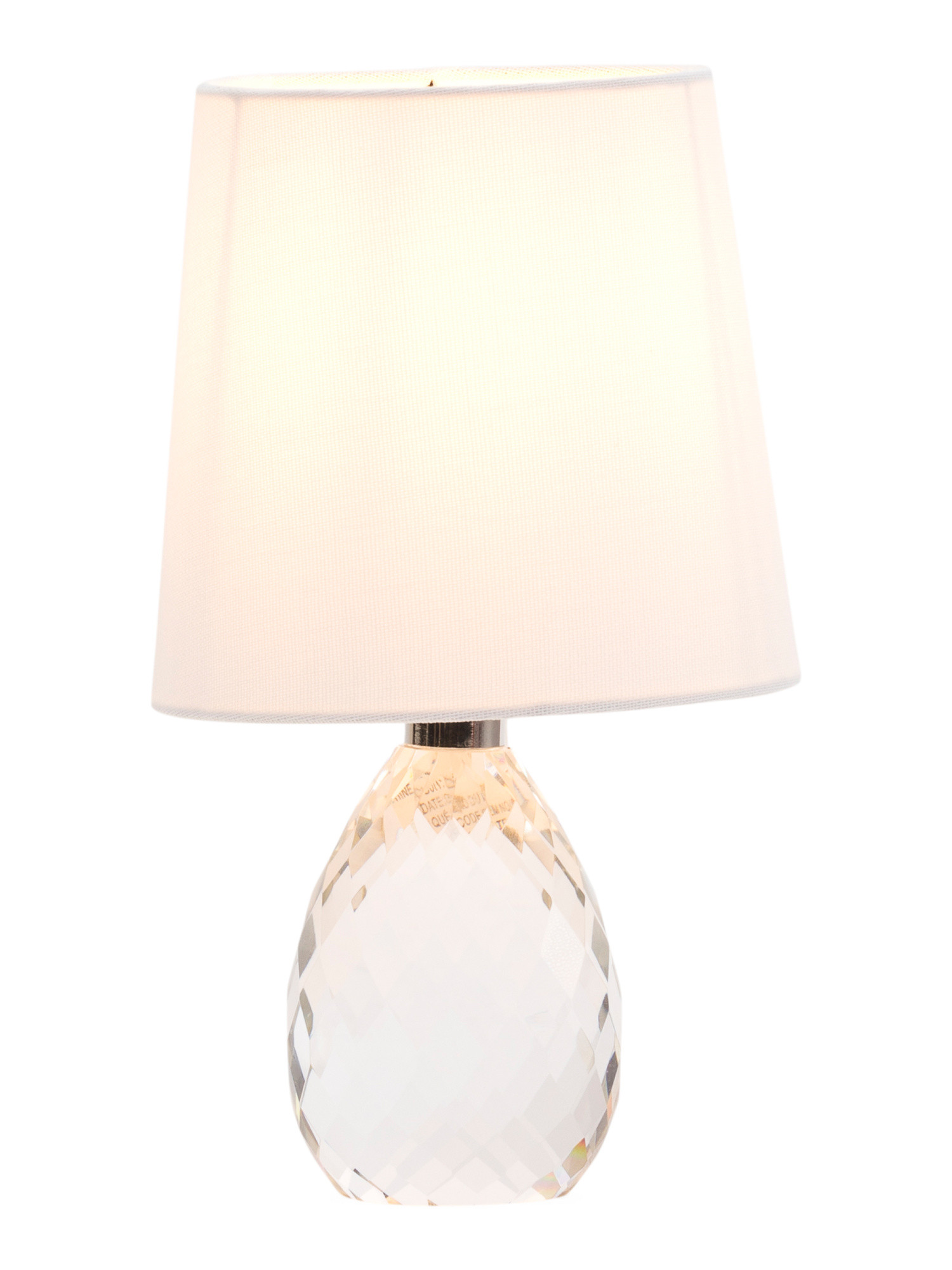 11in Crystal Teardrop Table Lamp | TJ Maxx