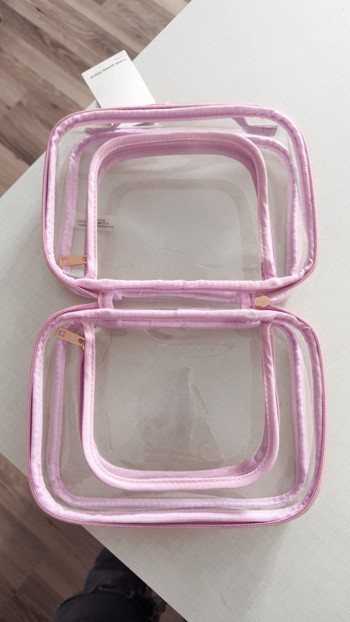 Target clear toiletry travel bag. Looks like the calpak one! Got it in the color purple 



#LTKTravel