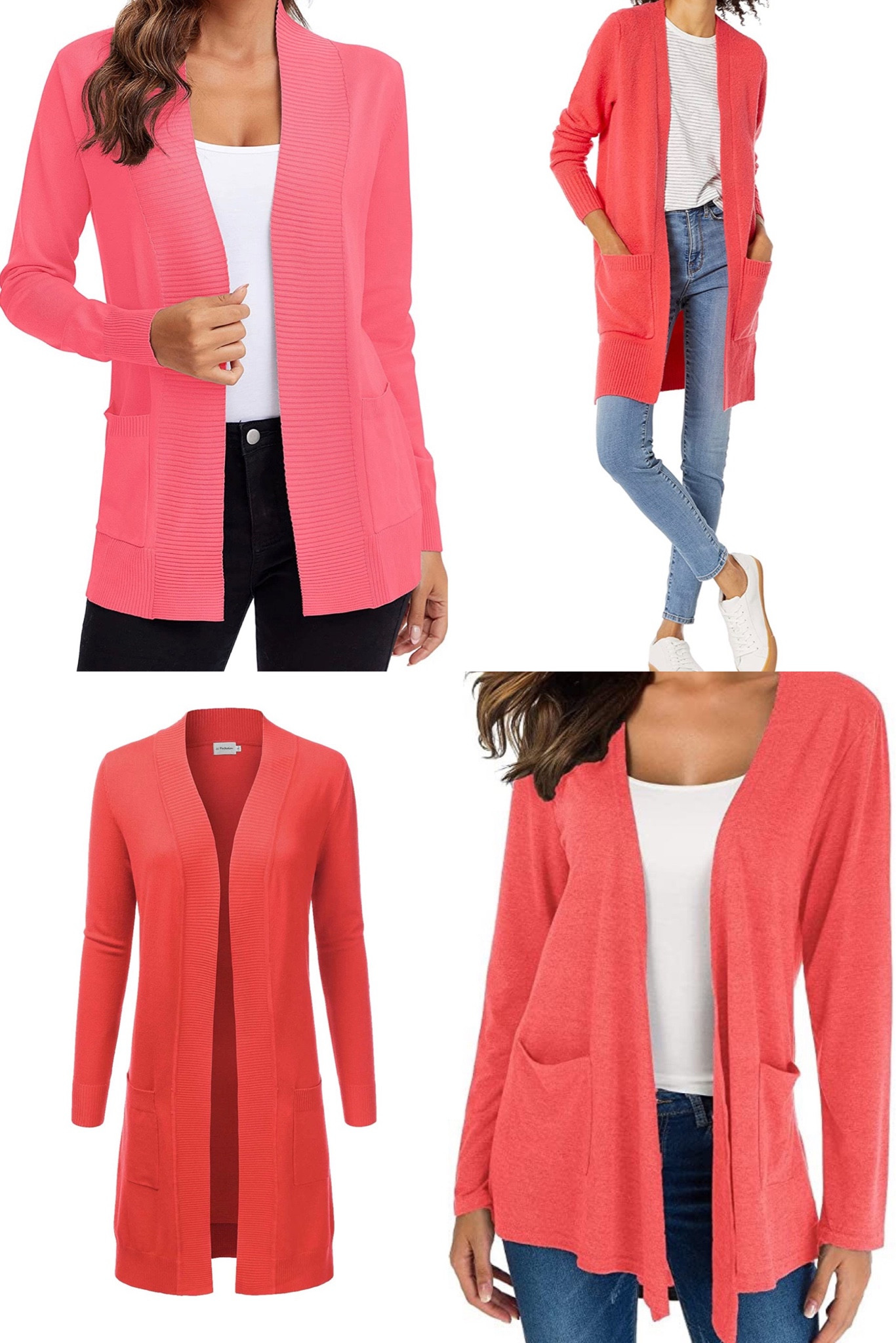 Coral Cardigans at Amazon