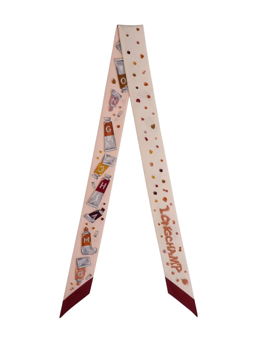 Longchamp Couleurs de l'Art scarf - Pink | Farfetch Global
