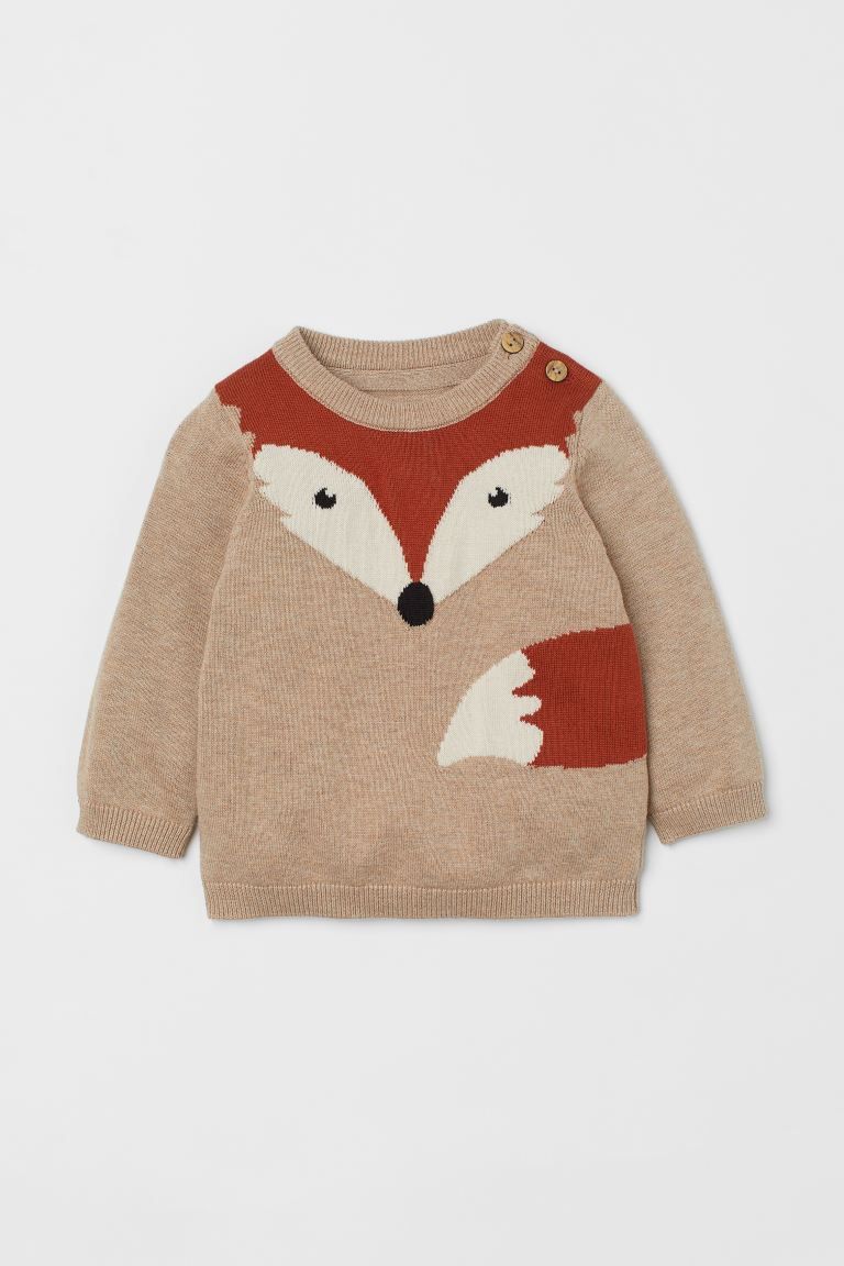 Fine-knit Sweater with Design | H&M (US)
