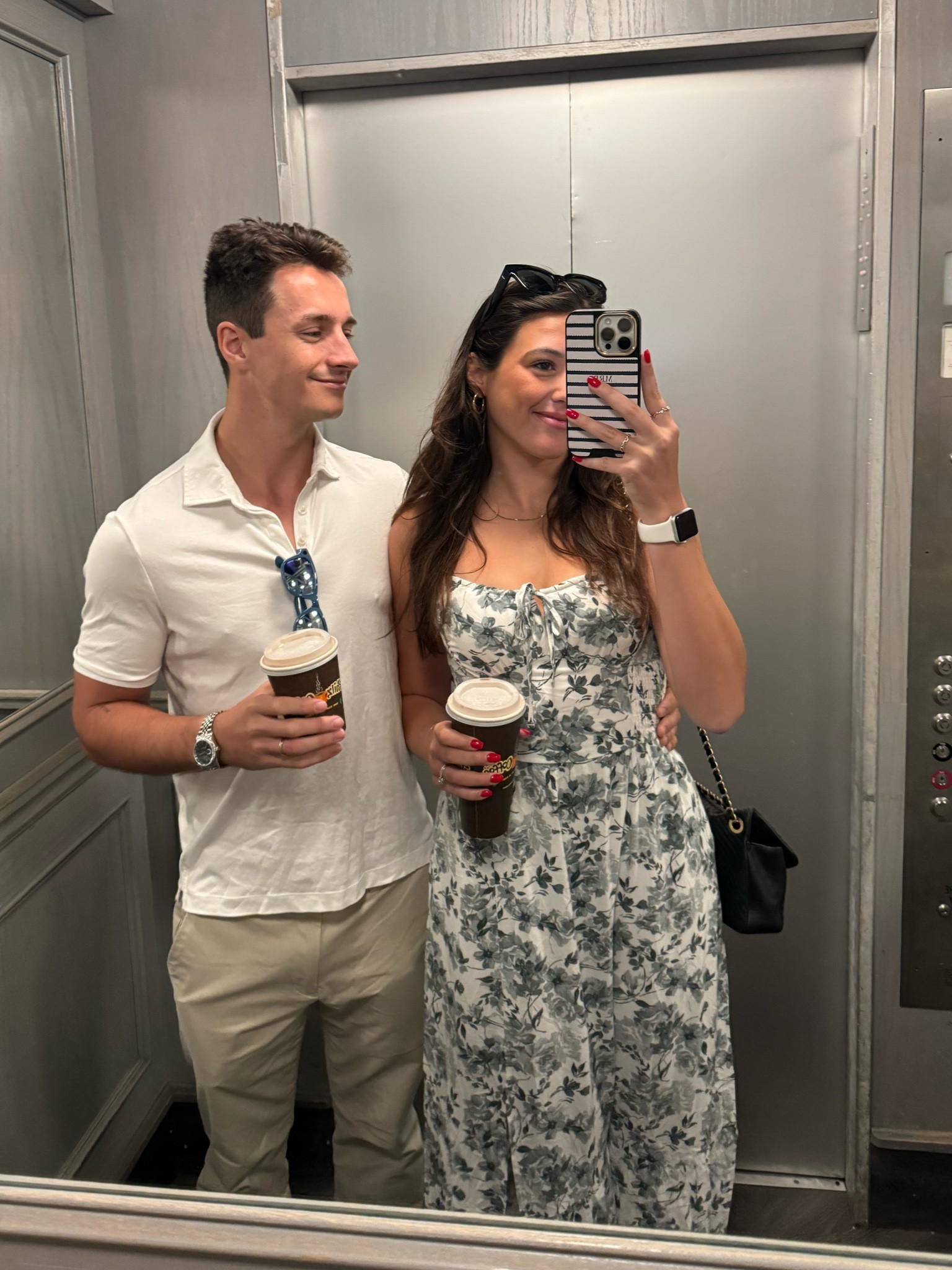 Green floral dress from #Hollister