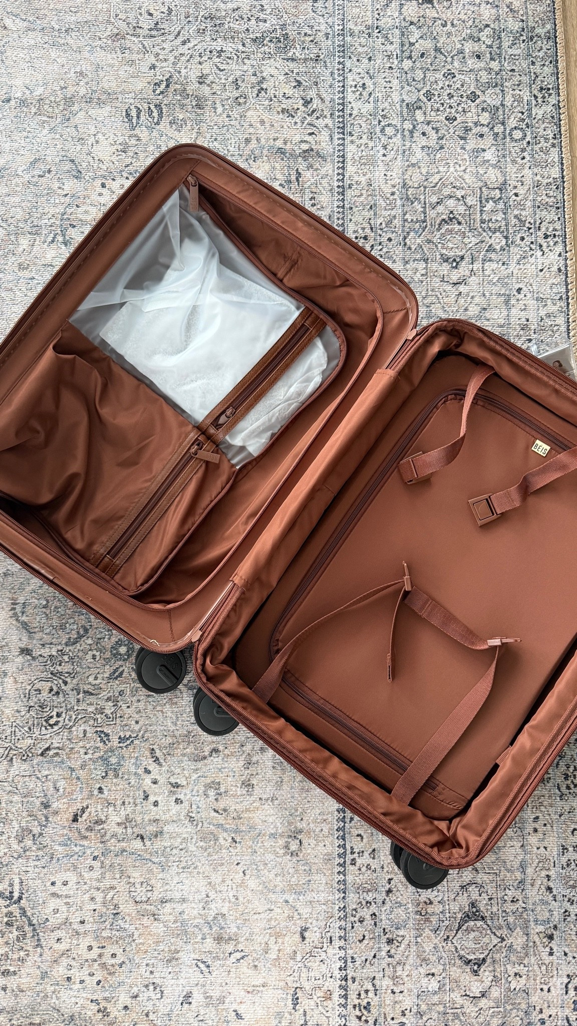The inside of the travel carry on tho 👏🏼 20% OFF Beis travel sets. Suitcases, luggage. Weekender

#LTKSeasonal #LTKSaleAlert #LTKTravel