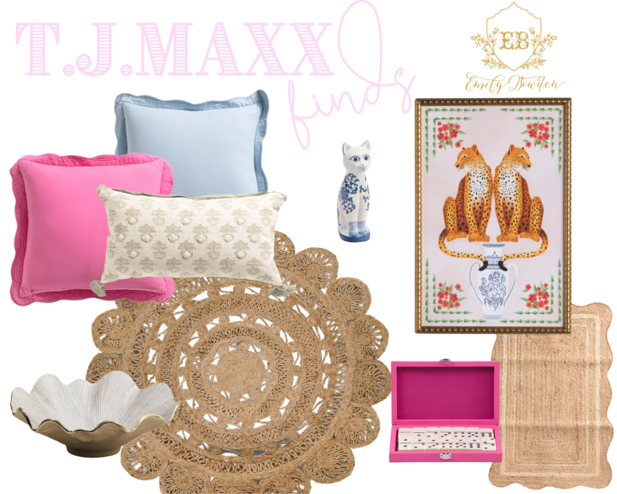 Tjmaxx home decor grandmillennial pillows art games rugs chinoiserie pink coastal teen 

#LTKFindsUnder50 #LTKHome #LTKStyleTip