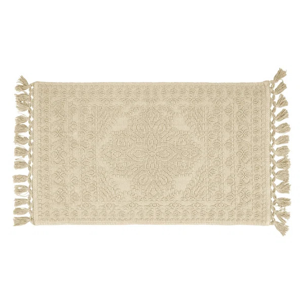 French connection Feikert Rectangular 100% Cotton Solid Bath Rug | Wayfair North America