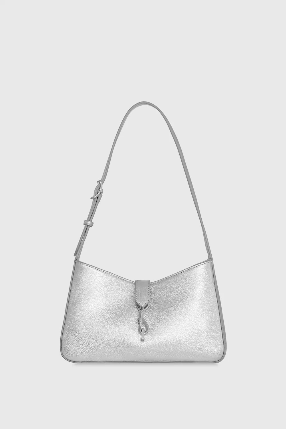 Rebecca Minkoff Megan Small Shoulder Bag In Silver | Rebecca Minkoff