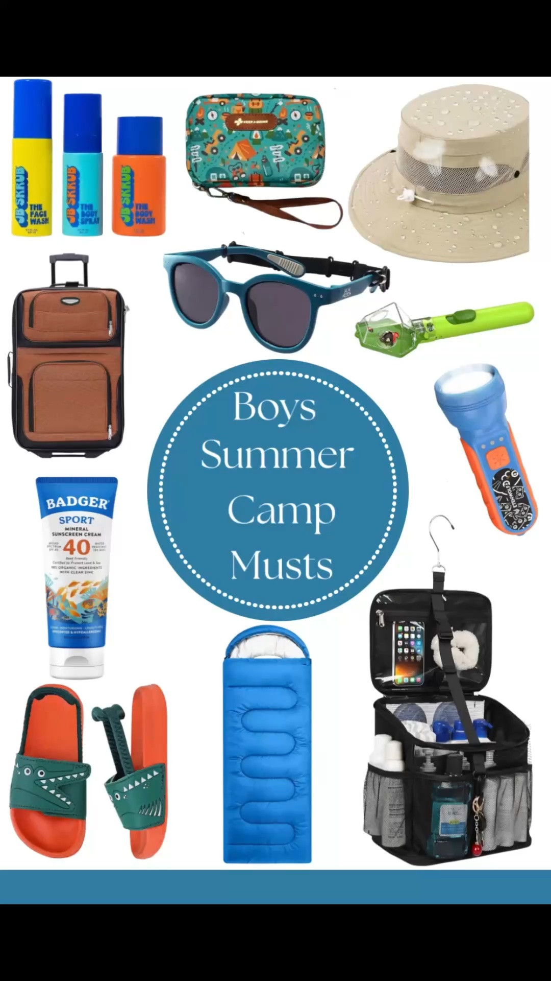 Boys summer camp must-haves are here ☀️ From comfy play clothes and easy sneakers to swim gear, sunscreen, water bottles, backpacks, and all the everyday essentials they’ll use nonstop—these are my favorite picks for keeping summer camp simple, fun, and organized. I’m also adding the JB Skrub travel kit to our list because it’s the perfect grab-and-go addition for camp bags, sleepovers, and family trips. Practical, cute, and mom-approved for busy summer days.

Summer camp essentials, boys summer style, kids camp gear, boys clothing, summer outfits for boys, camp backpack, water bottle for kids, boys sandals, sunscreen for kids, swim essentials, kids travel products, JB Skrub travel kit, boys summer favorites, toddler boy summer, kids outdoor essentials, summer must haves, camp bag essentials, boys accessories, family travel essentials, kids hygiene kit

@JB SKRUB

#LTKKids #LTKActive #LTKSeasonal
