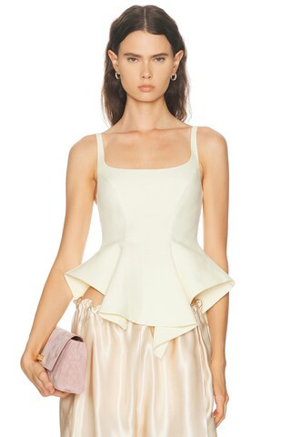 KHAITE Loa Top in Cream | FWRD 