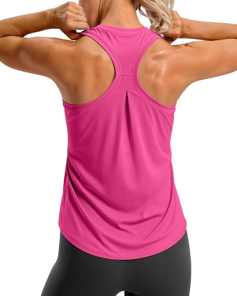 G Gradual Women's Workout Tank Tops Racerback Athletic Yoga Tops Loose Fit Sleeveless Running Gym... | Amazon (US)