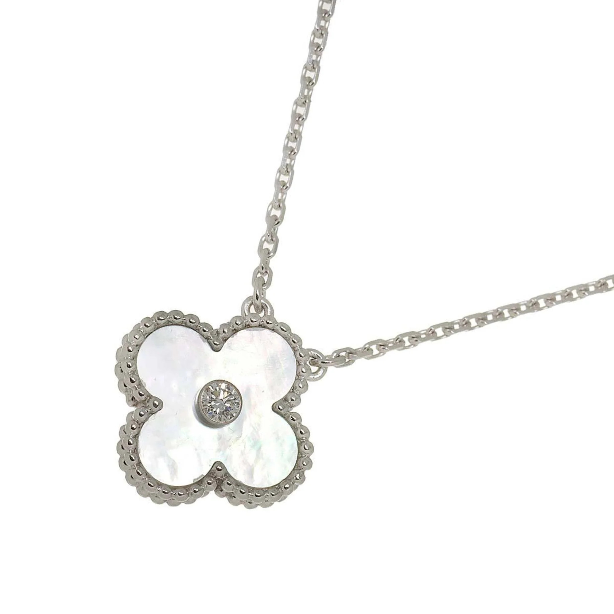 Van Cleef & Arpels Alhambra gold (18K) Shell Necklace (Pre-Owned) | Shop Simon