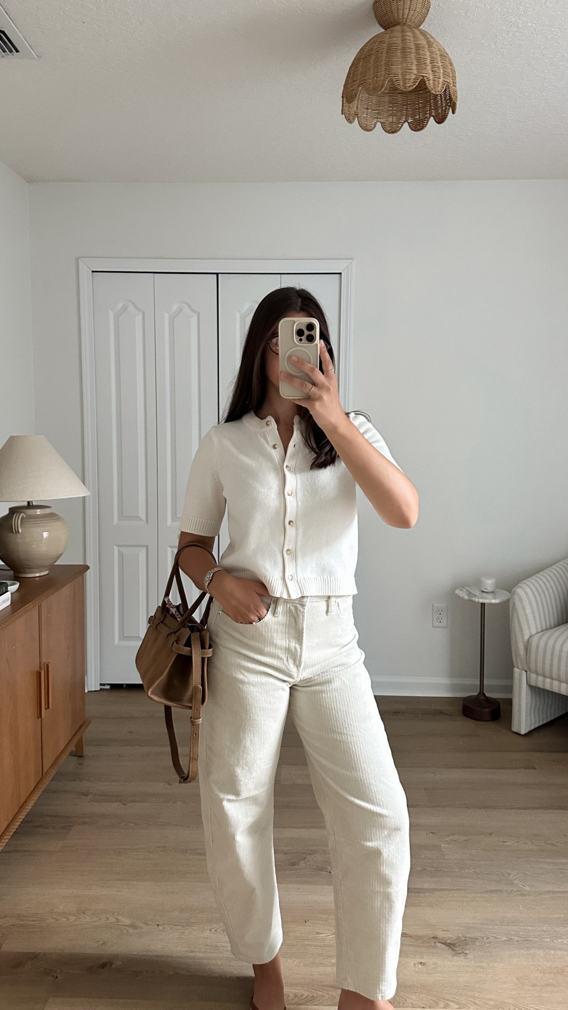 Warm weather fall ootd! Wearing 26 jeans and xs cardigan! Bag is from Marshall’s 
Abercrombie code: AFLTK 

#LTKSaleAlert #LTKSeasonal #LTKFallSale