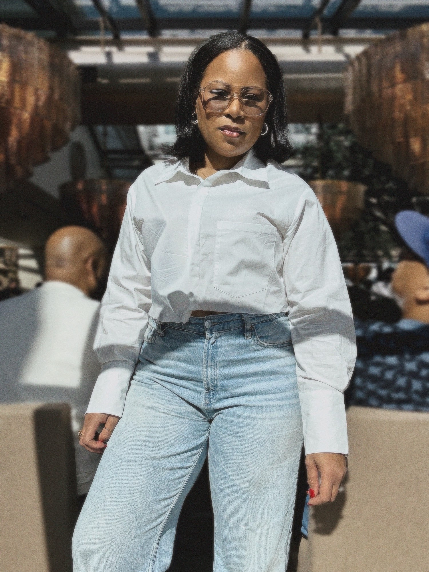 Clean classic look. ✨ #whitebuttonup 

#LTKOver40 #LTKBeauty #LTKFindsUnder100