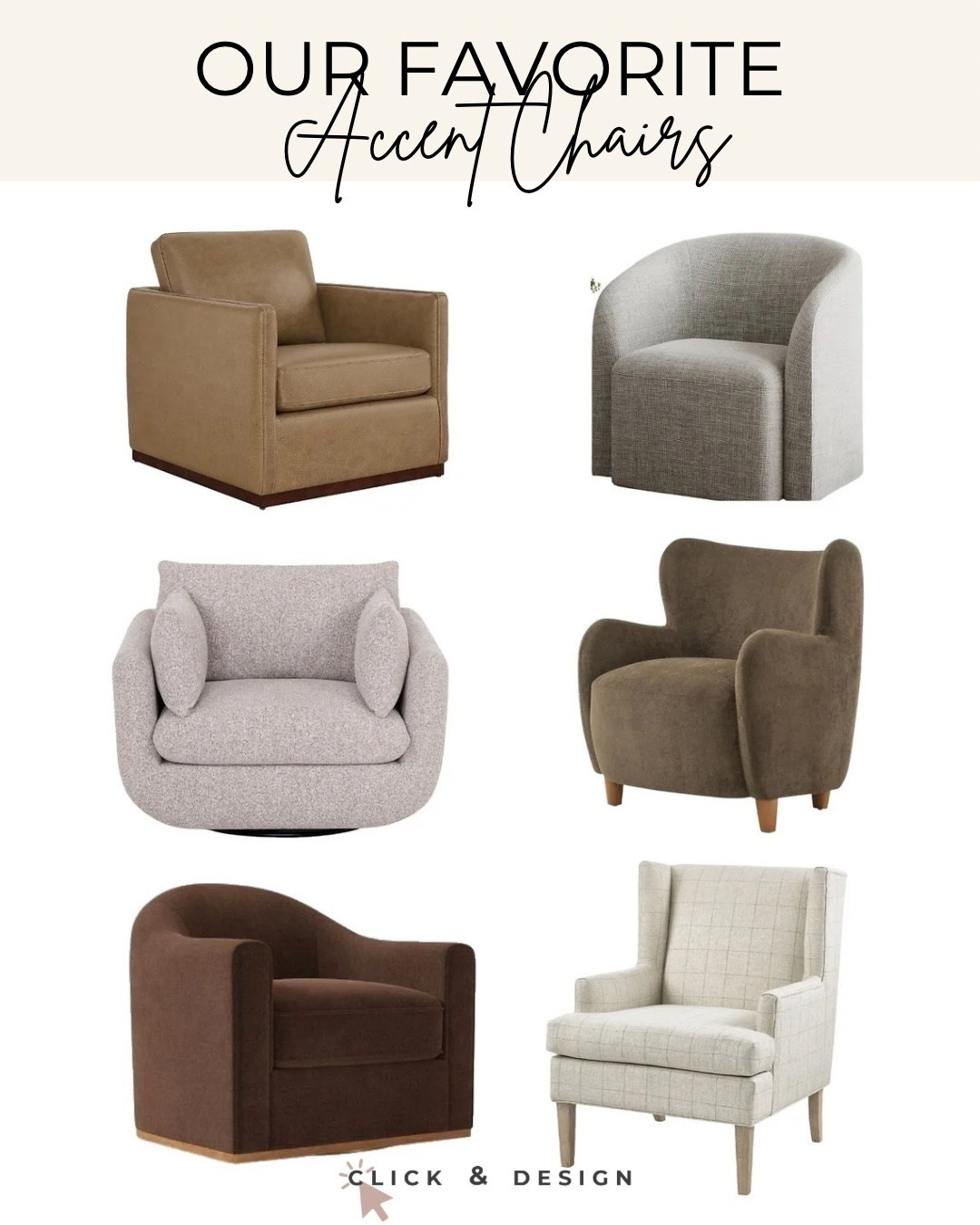 Check out some of our favorite affordable accent chairs. Luxe look at a lower price.

#LTKHome