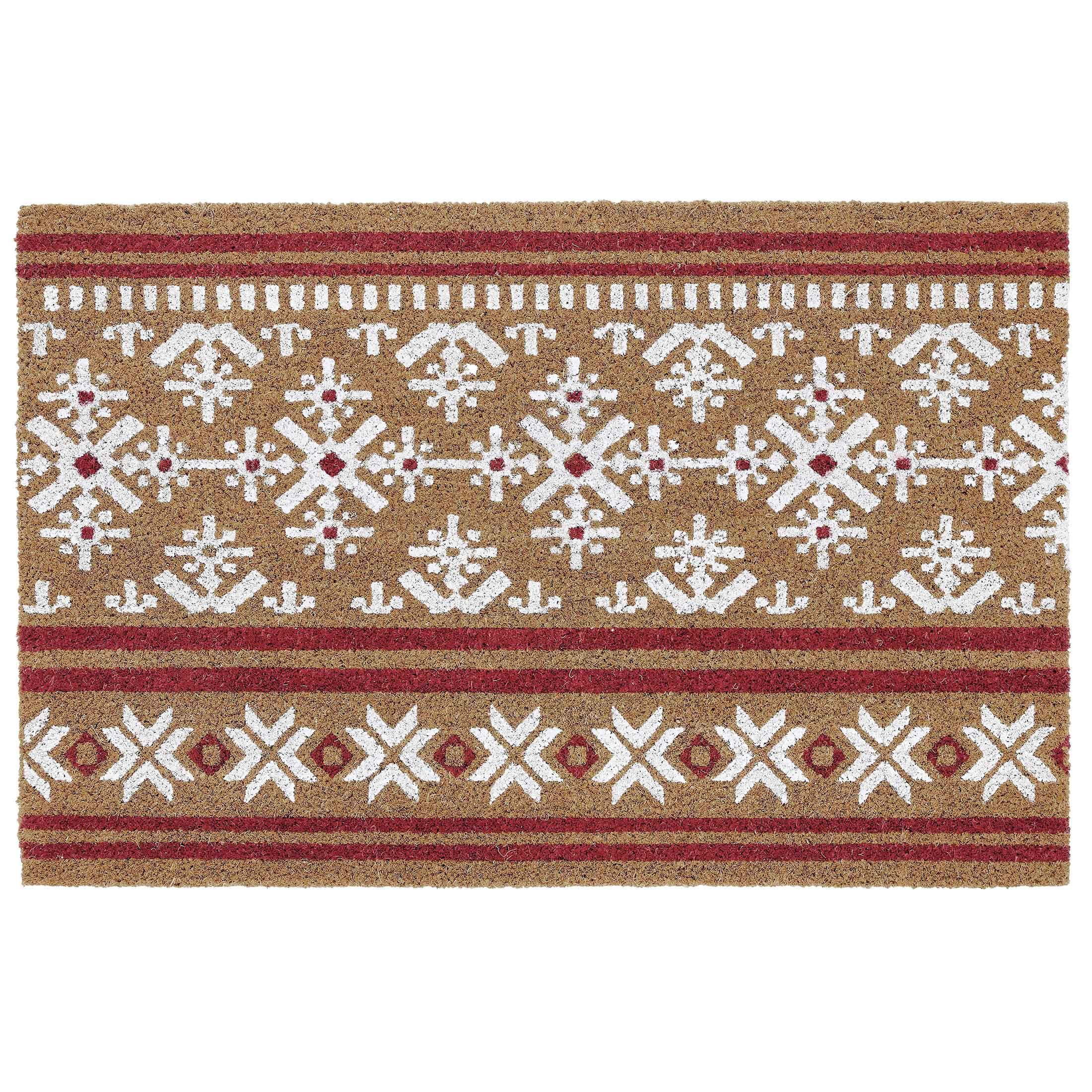 My Texas House Holiday Snowflake Coir Doormat, 18" x 30" - Walmart.com | Walmart (US)