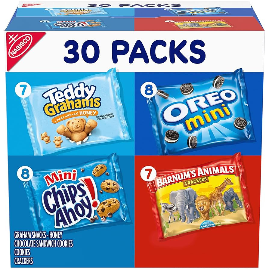 Nabisco Team Favorites Variety Pack, OREO Mini, CHIPS AHOY! Mini, Teddy Grahams Honey & Barnum's ... | Amazon (US)