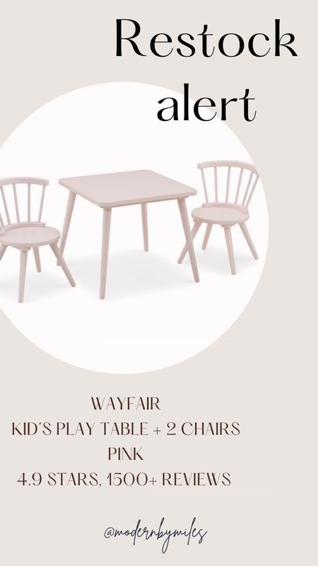 Cutest play table is back in pink!

Playroom furniture, play table, girls play table and chairs 

#LTKkids #LTKsalealert #LTKhome