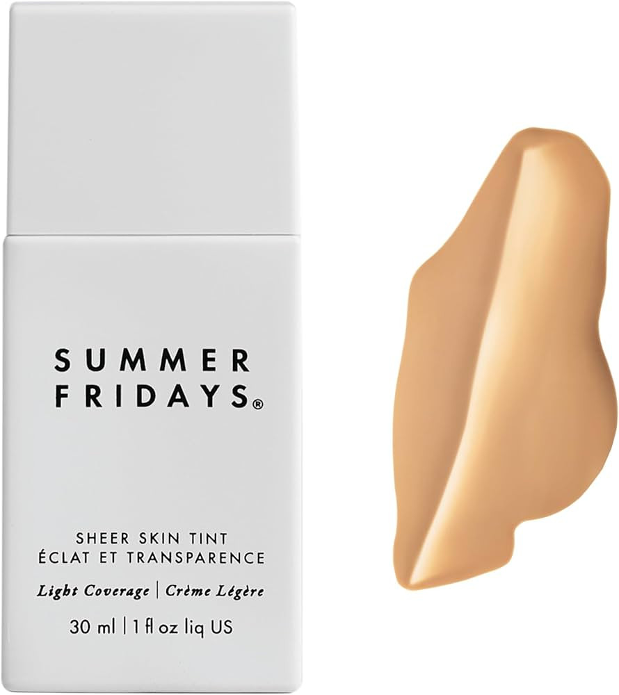 Summer Fridays Sheer Skin Tint - Tinted Moisturizer with Hyaluronic Acid - Helps Diminish Uneven ... | Amazon (US)