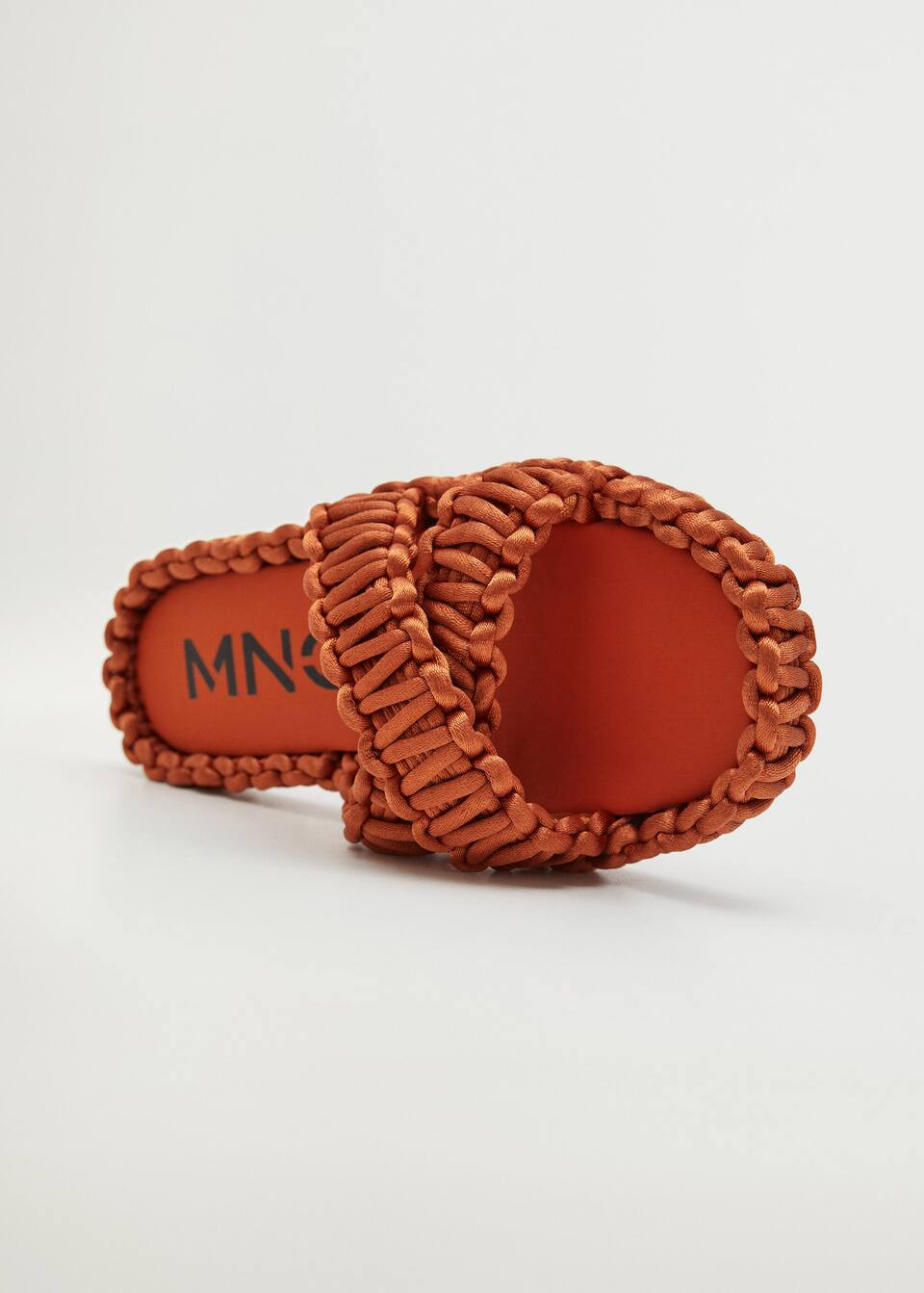 Fabric sandals with knots | MANGO (US)