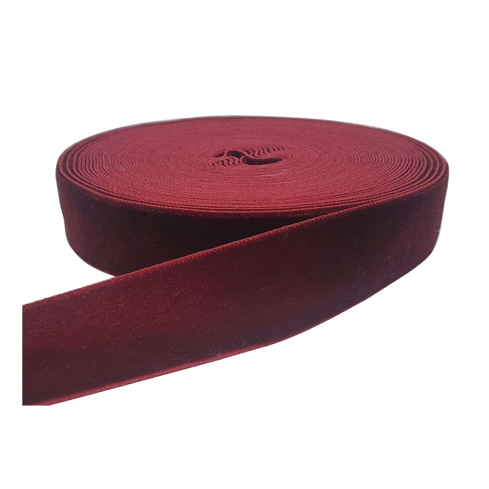 10 Yards Burgundy Velvet Ribbon Spool (Wine, 1") | Amazon (US)