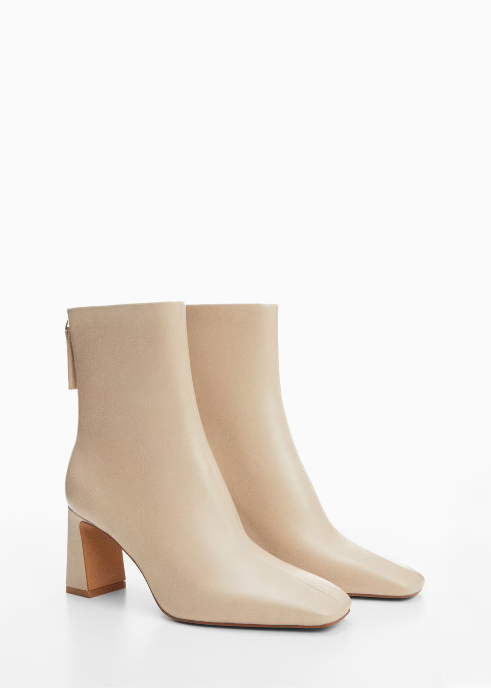 Zipper fastening bootie -  Women | Mango USA | MANGO (US)