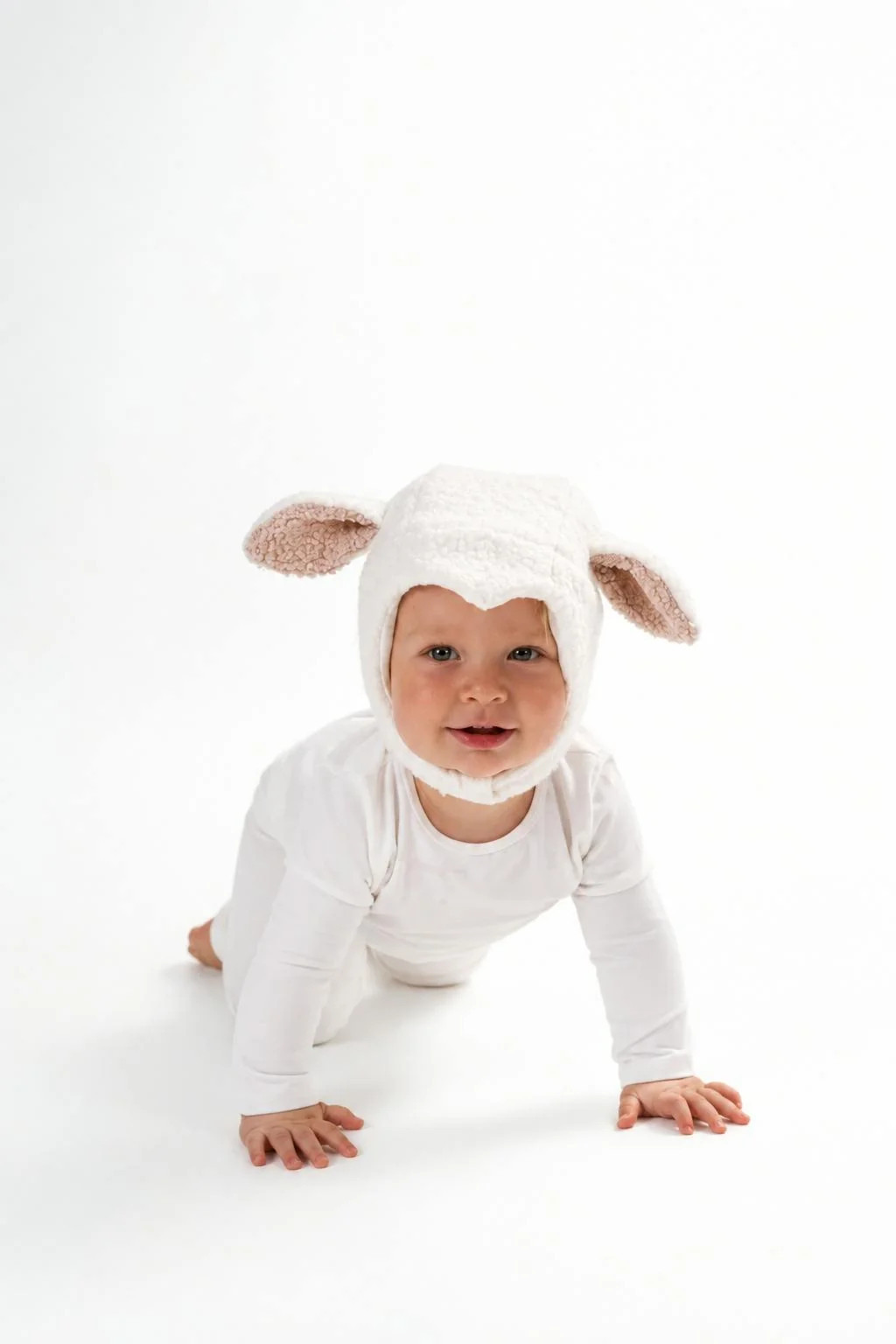Baby White Sheep Halloween Costume Newborn | Maisonette