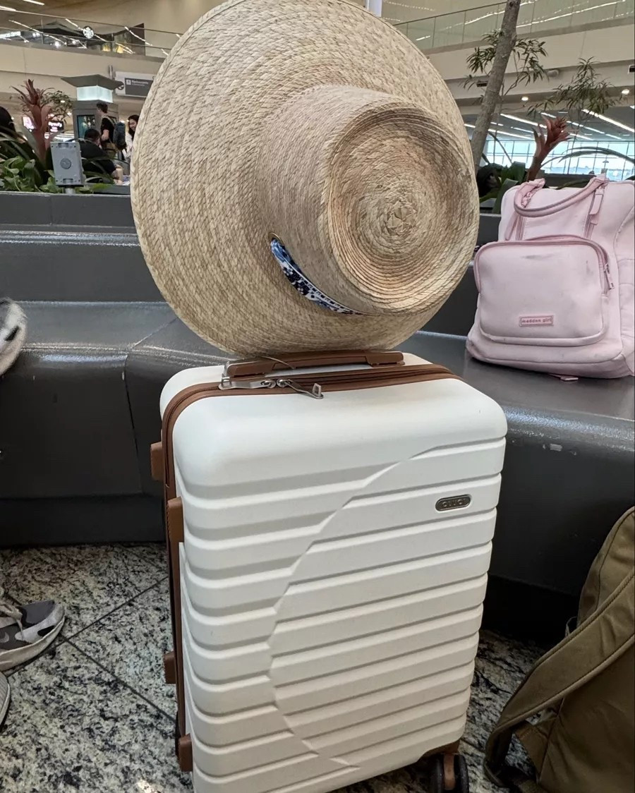 Love this hat for spring break! And this suitcase was great for travel. Spring break, summer travel, vacation suitcase, carry on suitcase, travel essentials

#LTKTravel