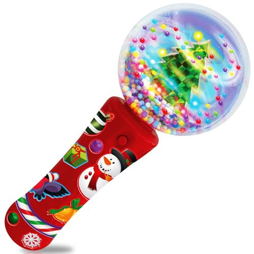 ArtCreativity Christmas Tree Light Up Spinner Wand for Kids - 7.5 Inch Light Up Spinner Wand - LED Holiday Spinning Toy with Batteries Included - Christmas Sensory Toys for Kids with Autism | Amazon (US)