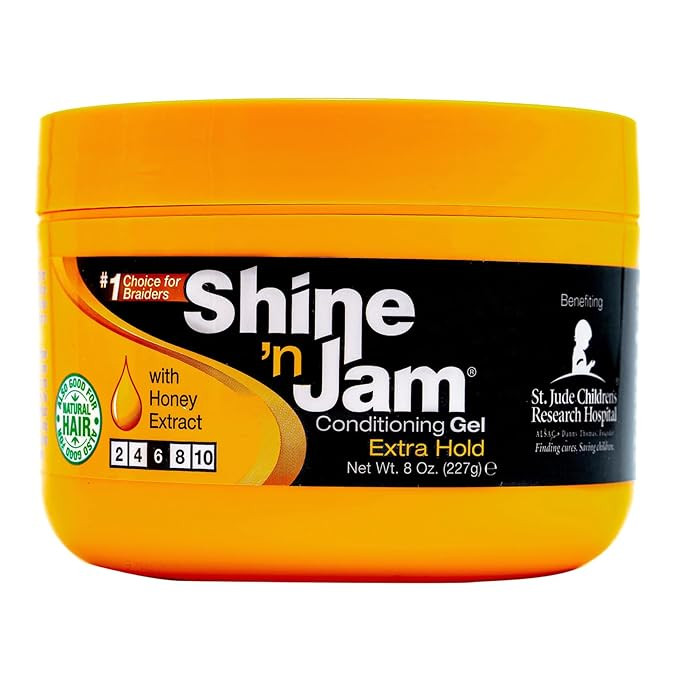 AmPro Shine-n-Jam Maximum Hold - Infused with Honey Extract to Strengthen Hair - Great for Taming... | Amazon (US)