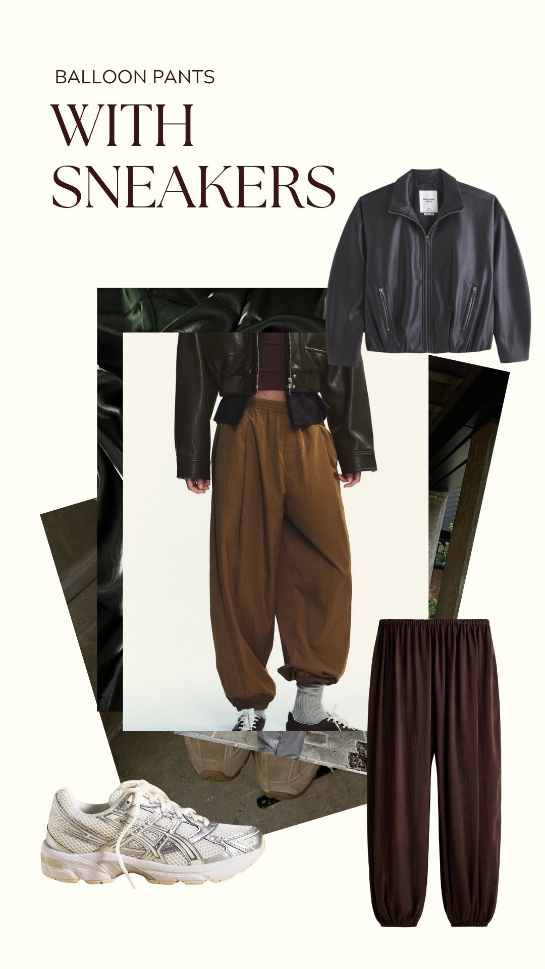 I love that balloon pants are four season pant! They also work in a casual way. Here is how I would style them with sneakers👟

#LTKSeasonal #LTKFindsUnder100 #LTKootd