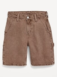 Knee Length Baggy Carpenter Jean Shorts for Boys | Old Navy (CA)