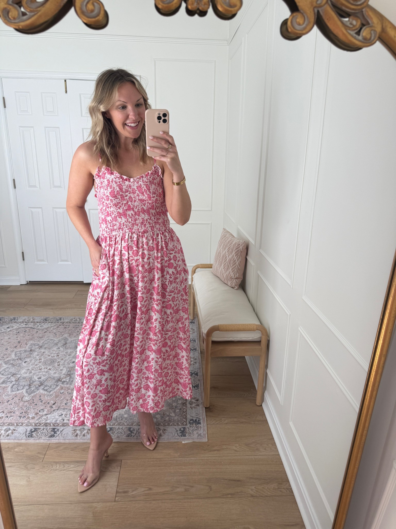 Floral spring dress - summer dress - wearing a med 